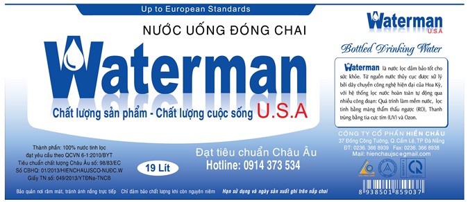  - Nước Uống Waterman, QOL - Công ty CP Hiền Châu